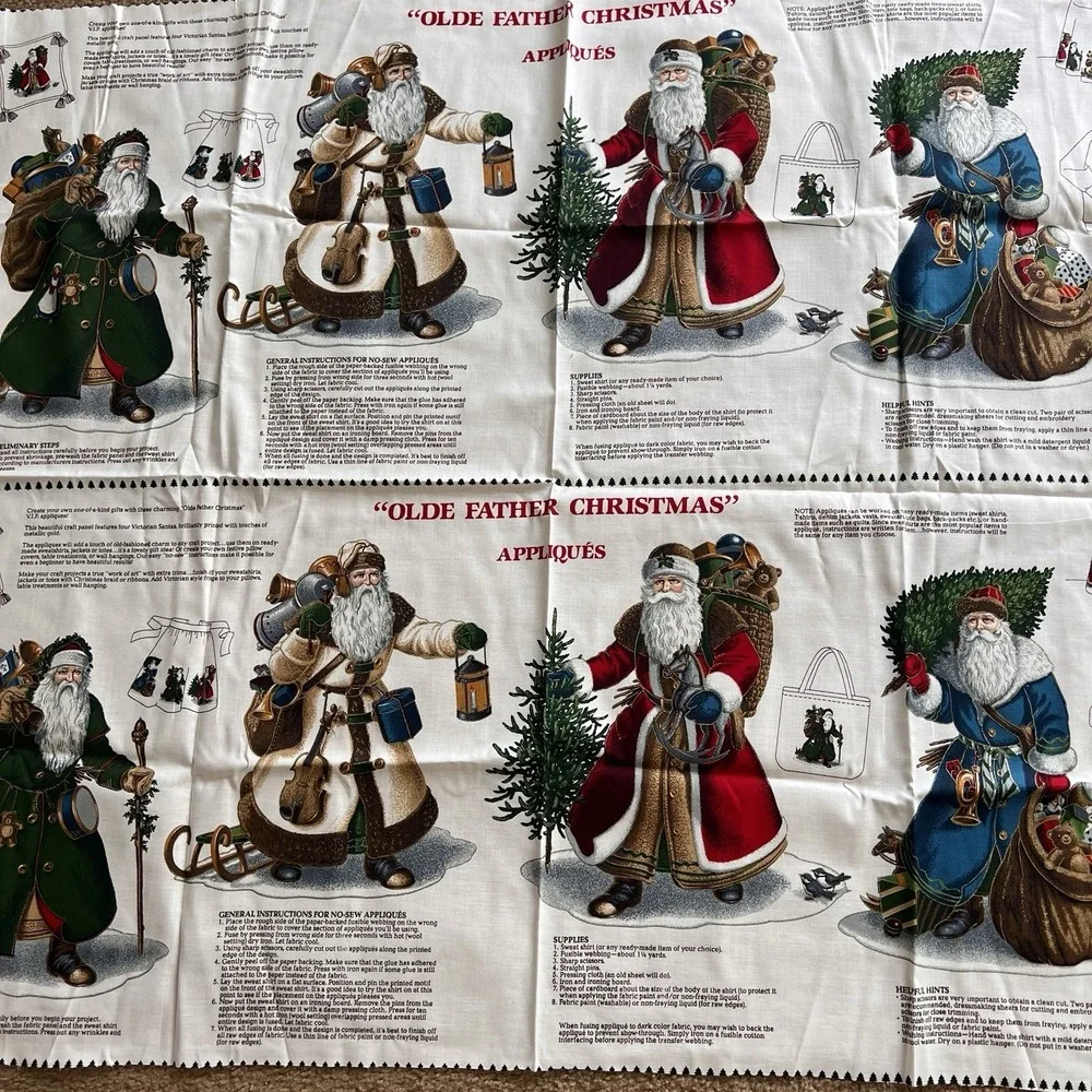 2 x Fabric Applique Panels